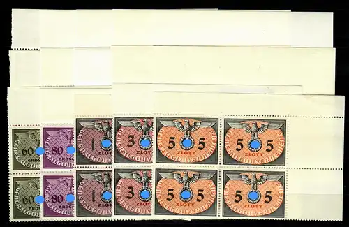 Gouvernement général GG: Min° D1-15, **, Quadruple VE2, frais de port