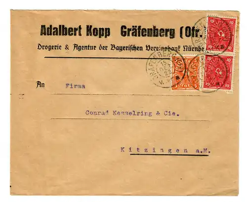 Gräfenberg 1922 nach Kitzingen