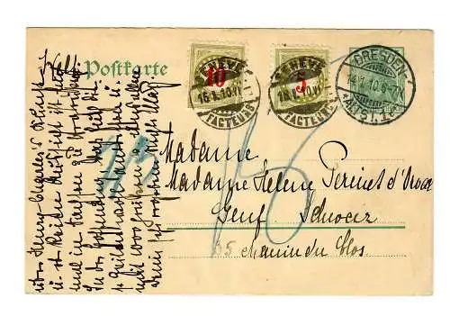 Tout ce qui est arrivé à Genève en 1910 avec une taxe