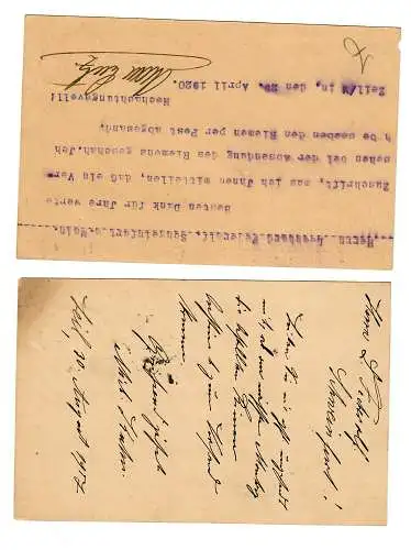 2x entier 1907 Zeil après Schweinfurt