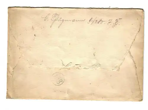 Lettre postale de champ 1915 Expédition de terrain de la 26ème Division de réserve à Nuremberg