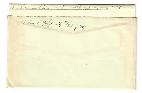 Brief aus Breslau mit Agenturstempel Paschterwitz 1936 nach Hannover, Nachgebühr