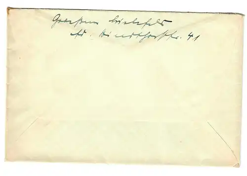 Ganzsachenausschnitte auf Brief Bielefeld 1941 
