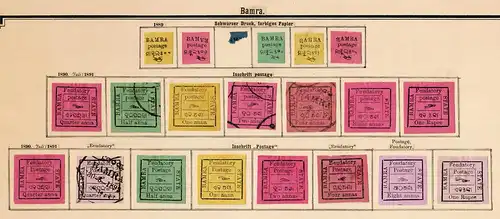States of India from Alwar-Wadhwan, giant collection until 1909 */o, Rare stamps
