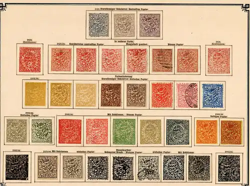 States of India from Alwar-Wadhwan, giant collection until 1909 */o, Rare stamps
