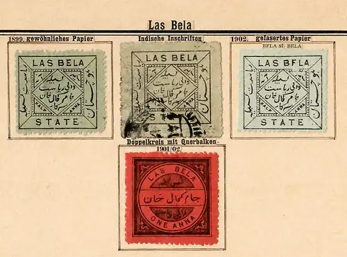 States of India from Alwar-Wadhwan, giant collection until 1909 */o, Rare stamps