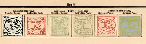 States of India from Alwar-Wadhwan, giant collection until 1909 */o, Rare stamps