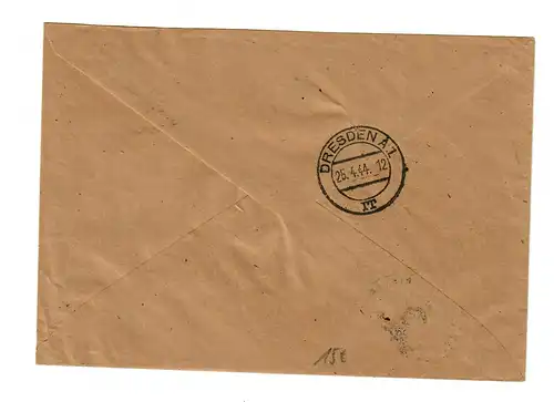 GG 1944 Feldpost: lettre recommandée Biala Podlaska au bureau des taxes de l'État de guerre
