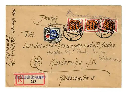 1947: Inscrivez-vous à Waldkirch/Breisgau pour Karlsruhe