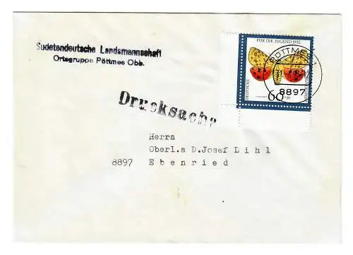 1993 Drucksache von Pöttmes nach Ebenried