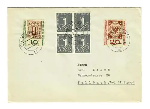 Lettre de Stuttgart en 1959 à Fellbach