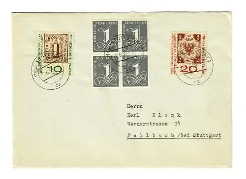 Lettre de Stuttgart en 1959 à Fellbach