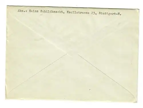 Brief 2.6.1959 von Stuttgart nach Fellbach