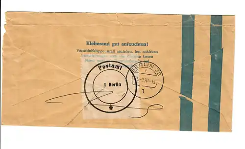 Billet Banderole 100 FF, Berlin 1970