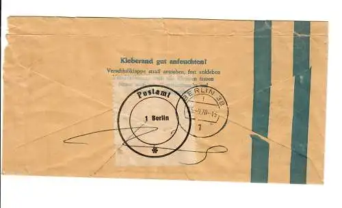 Billet Banderole 100 FF, Berlin 1970