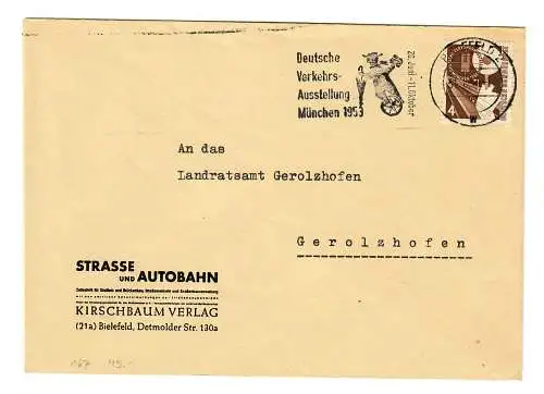 Brief aus Bielefeld, Verkehrsausstellung München 1953