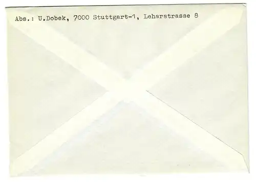 Lettre de Fellbach à Stuttgart 1970, Eckrand