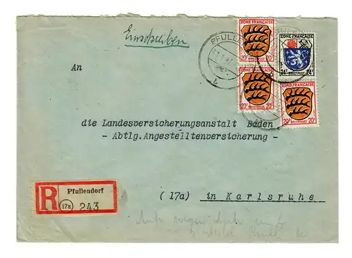 Enregistrer Pfullendorf 1947 vers Karlsruhe