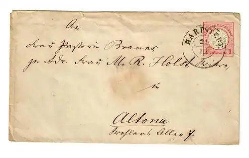 Lettre Harpstadt/Hannover pour Altona