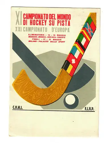 XI Campionato del Mondo di Hockey su Pista 1956, Bari to Frankfurt