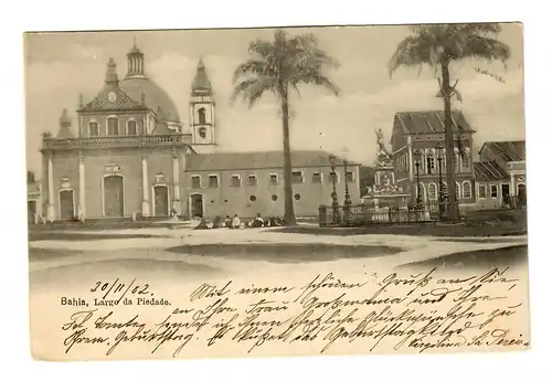 Post card Bahia 1902 to Dresde/Germany