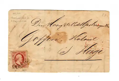 Maastricht 1862 to Den Haag, catalog #2