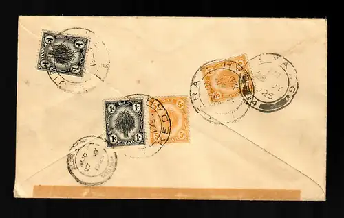 Kedah cover 1925 from Jitra to Forst/Lausitz in Germany
