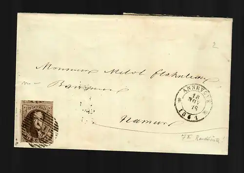 cover from Annevoie to Namur 1861, #7