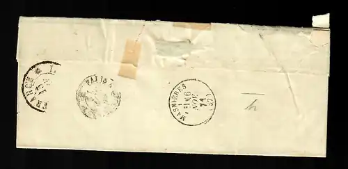 couverture #27, pair and single stamp to France