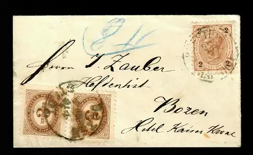 Lettre pour Bolzano 1894.