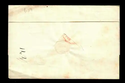 cover from Roma to Trieste 1855, content bill, #9