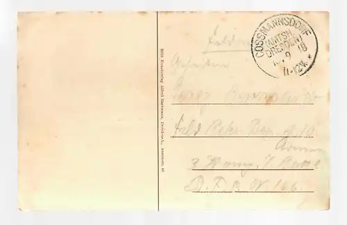 Carte de vue Somsdorf près de Tharandt 1918