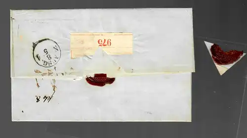 Lettre d'accompagnement de colis Forst/Lausitz 1889 vers Aix-la-Chapelle