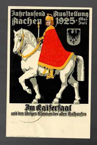 Jahrtausend Ausstellung Aachen Stempel b und d, Sonderstempel 1926 Rheuma, ..