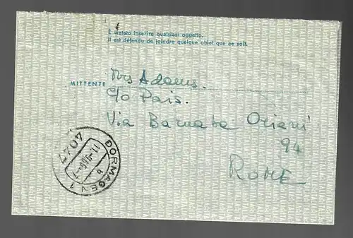 Italy: air mail Express 1965, Roma to Dormagen