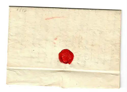 Lettre D'Helbronn vers Jagsthausen 1787