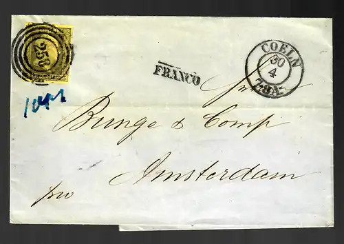 Lettre 1856 de Coeln à Amsterdam, Min. 4