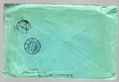 letter from Kobenhavn 1914 to Spezialtofte, stamp PERFIN