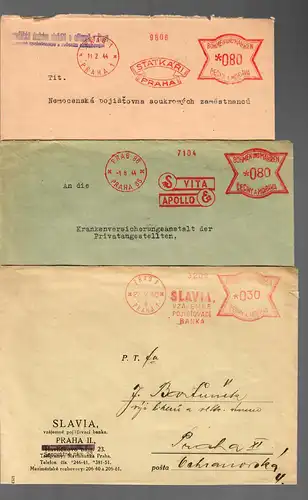 11x B&M Tampon gratuit Prague 1940-44