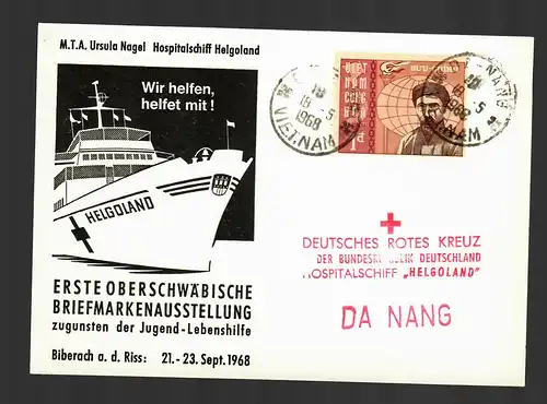 Hospitalschiff Helgoland 1968 an Rotes Kreuz Da Nang