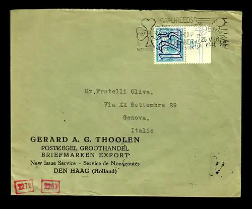 Den Haag 1941 to Genova, Italy, OKW censor