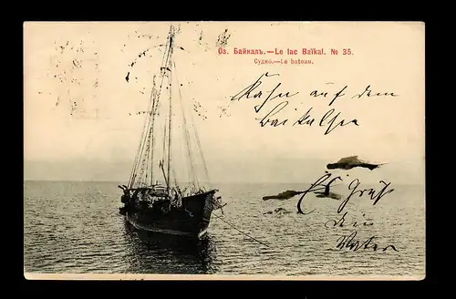 Post card Baikal sea from Mockba 1903 to Berlin/Germany