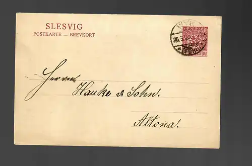 Carte postale Slesvig Klintum 1920, Wyk après Altona