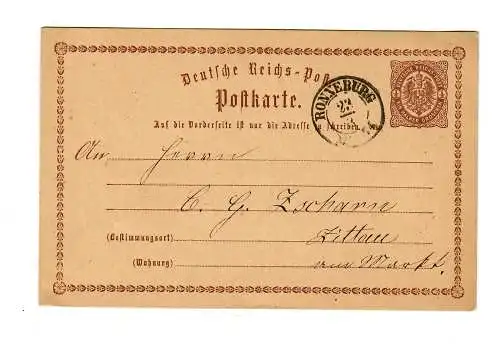 Affaire entière Ronneburg après Zittau 1874