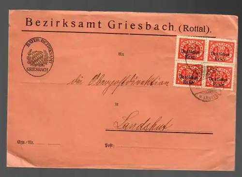 Bezirksamt Griesbach nach Landshut 1922