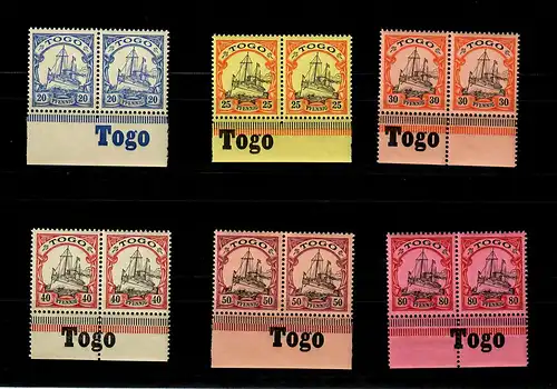 Togo: Min. 10-15, sous-rande avec inscription, frais, **