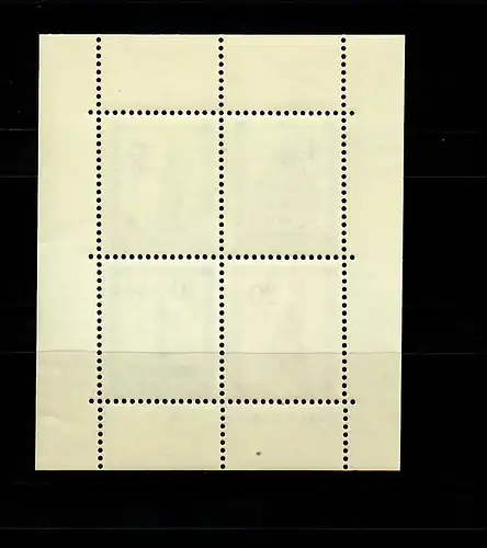Baden 1949: Min. Block, 1 A IV, post-freeich, **