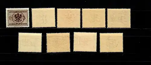 Laibach: MiNr. 1-9, frais, **