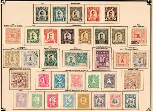 Columbia 1859-1908: nearly complete, Value letter-insurance-stamps, o/*