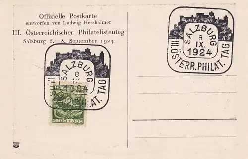 Journée philatéliste de Salzbourg 1924